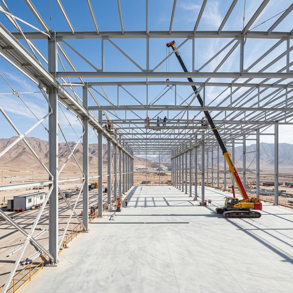Thomas Engineers Industrial Steel Construction Render